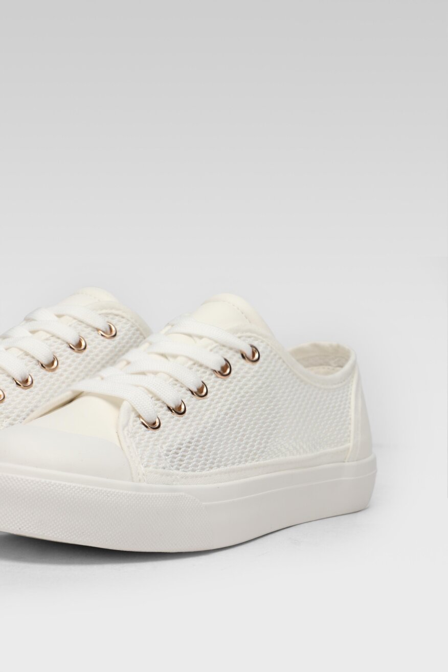 
                Jenny Fairy - Trampki pastelowe białe - 5903698377070