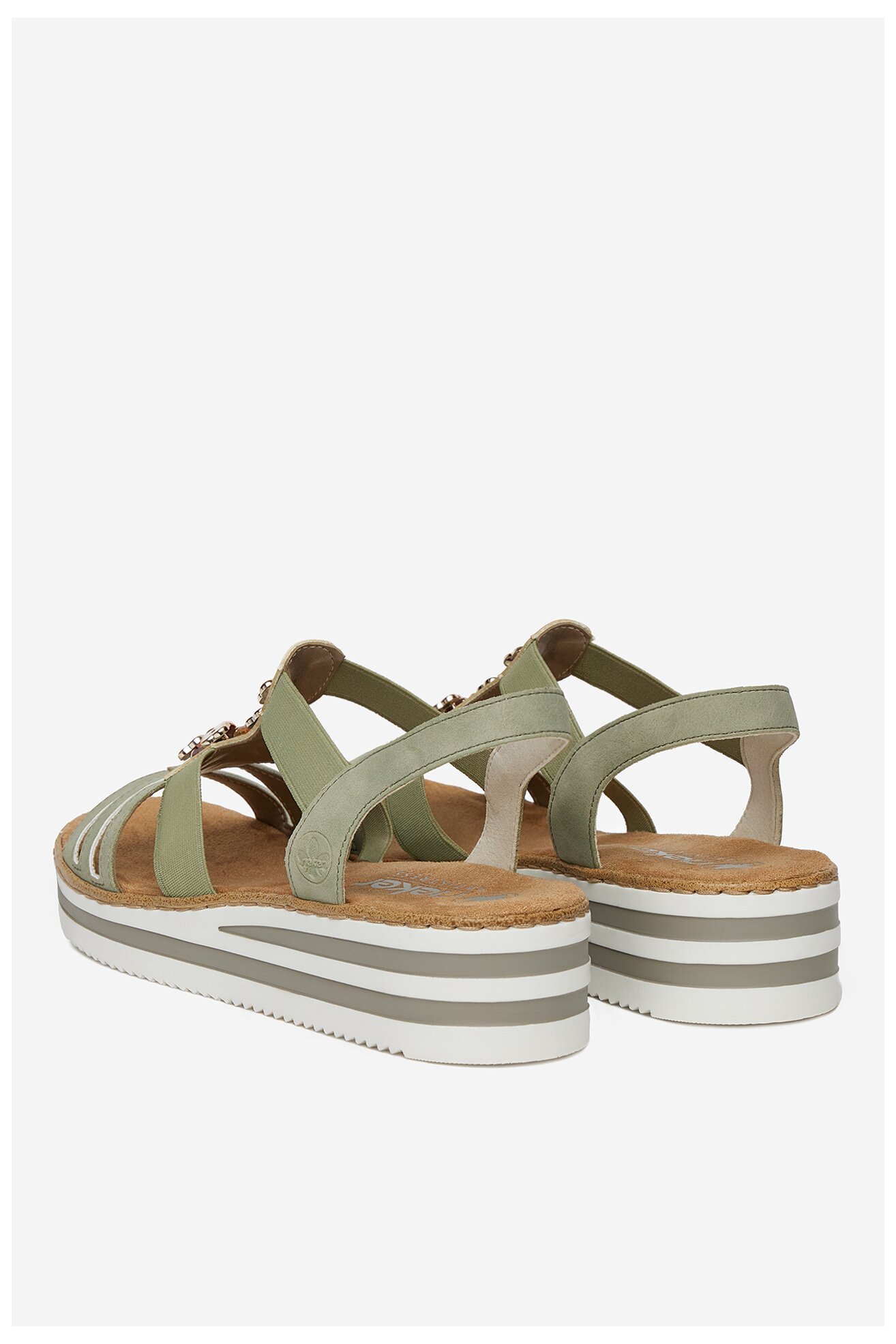 Sandale Rieker V0245-52 VERDE DESCHIS