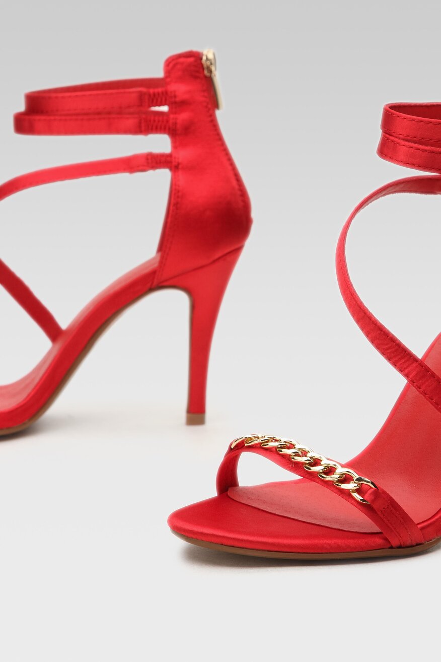 
                Jenny Fairy - Sandały z aplikacją czerwone - 5904248764517