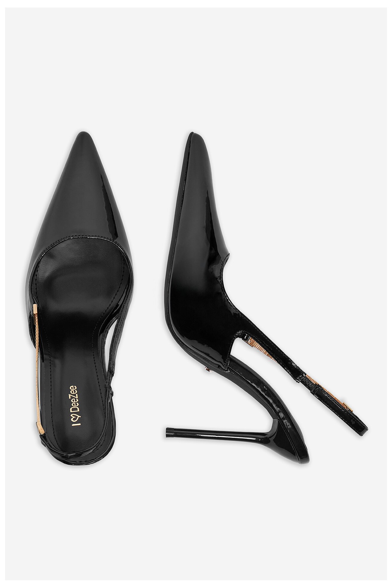 Lodičky DeeZee Q96229-5 ČERNÁ