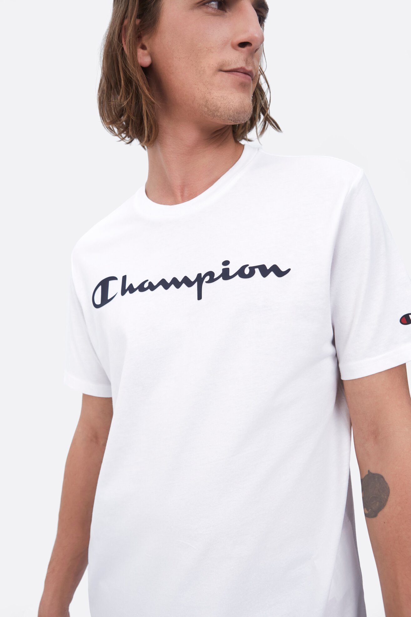T-shirt Champion 217146 Biały