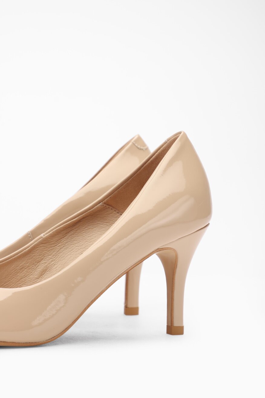 Lasocki - Skórzane czółenka na obcasie - 5903698315881