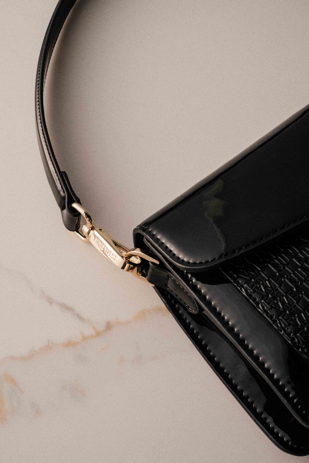 Torebka NINE WEST CEO-MISSISIPI-GLAR0 Czarny