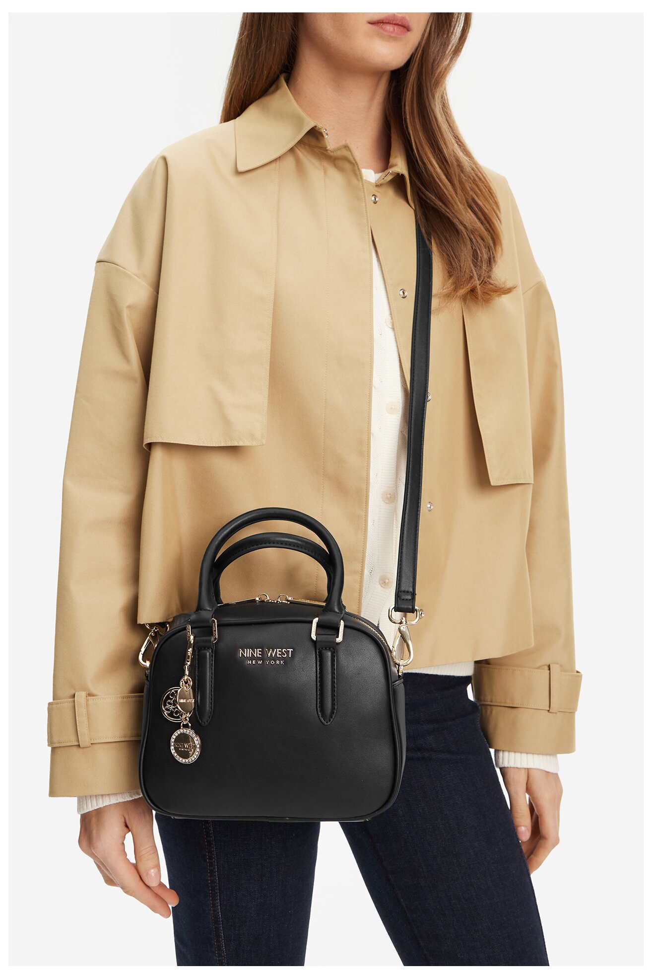 Kézitáska NINE WEST CEO-SOHO-STAR-LX10160 FEKETE