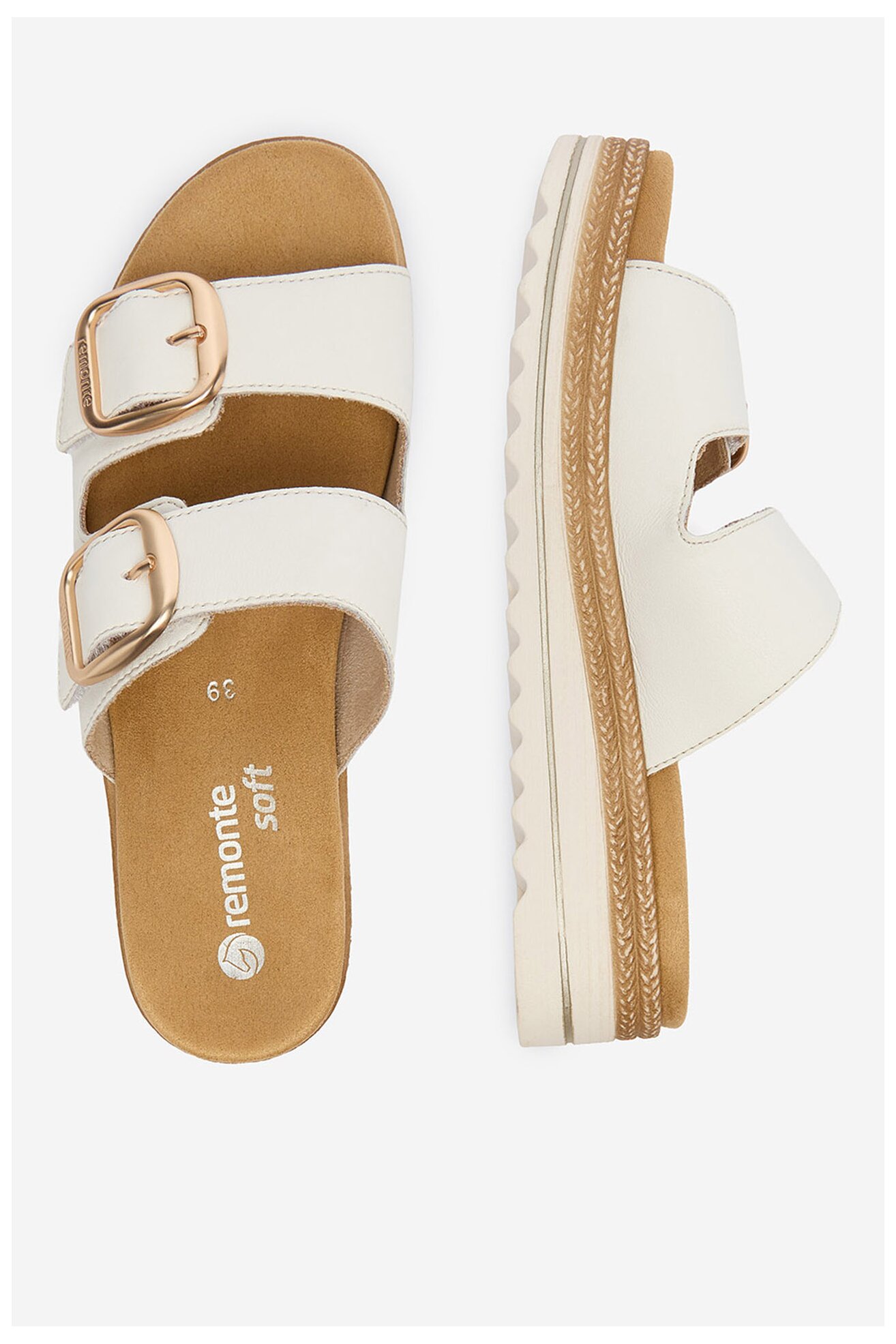 Klapki Remonte CEO-D0Q66-80 Biały