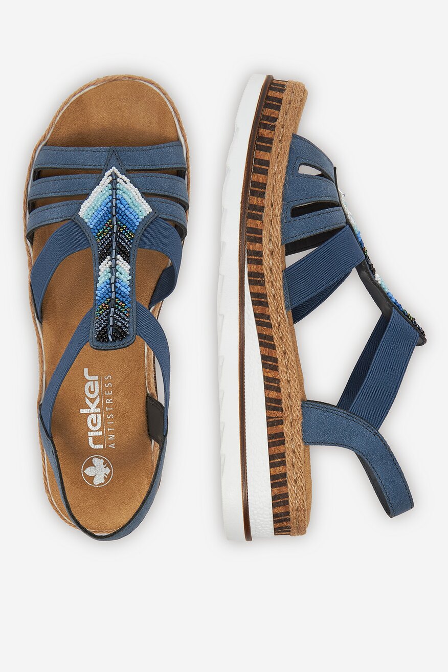 
                Rieker - Sandały na koturnie - 2230078404785