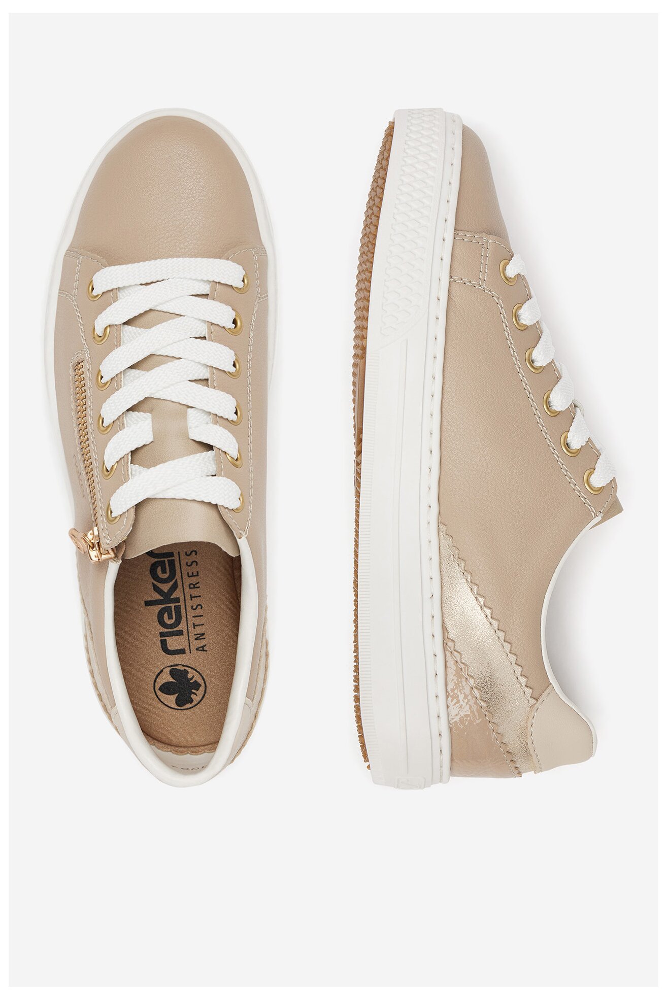 Sneakers Rieker L5900-62 Beżowy