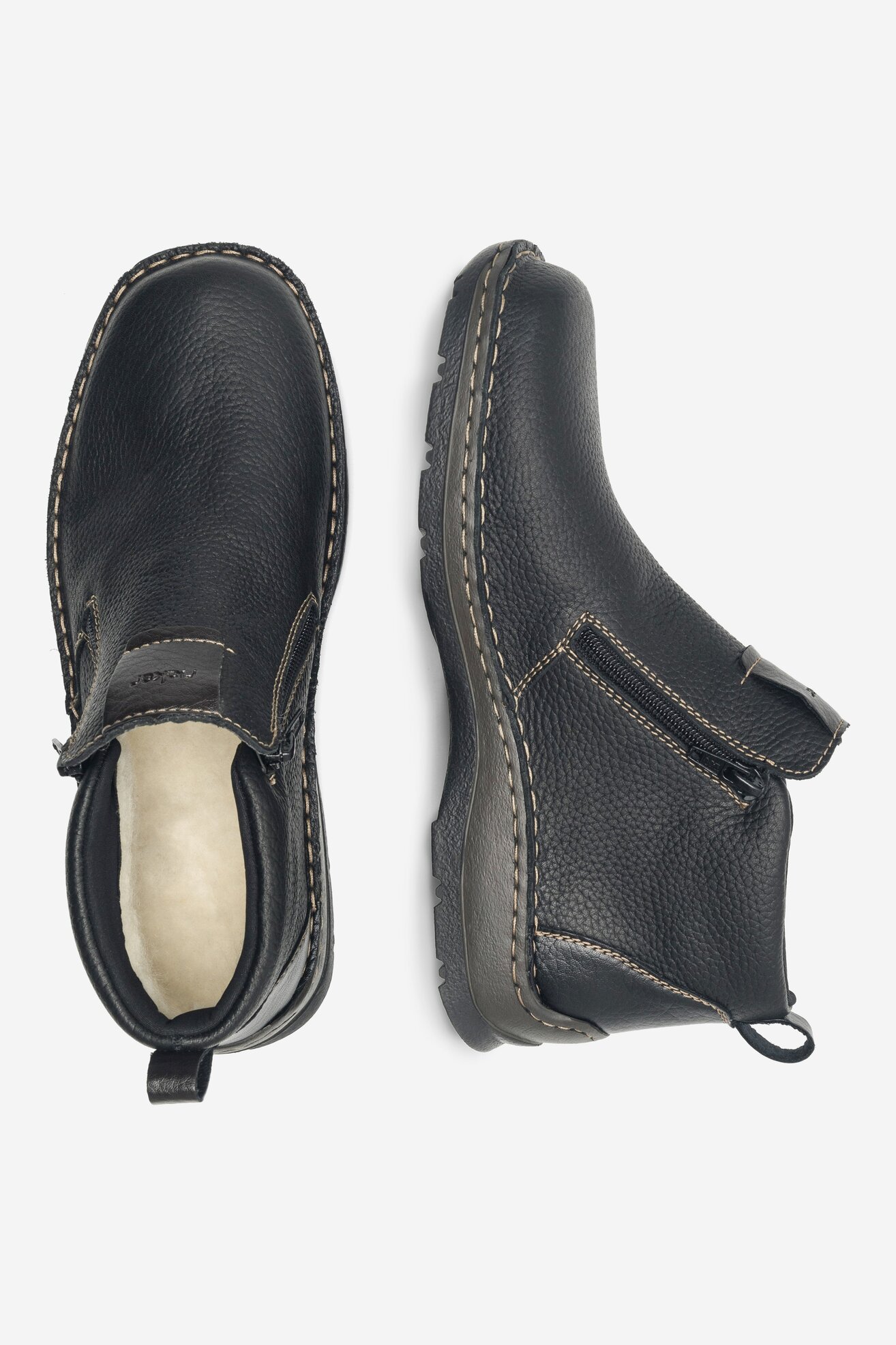 Kratke čizme Rieker 05398-00 CRNA