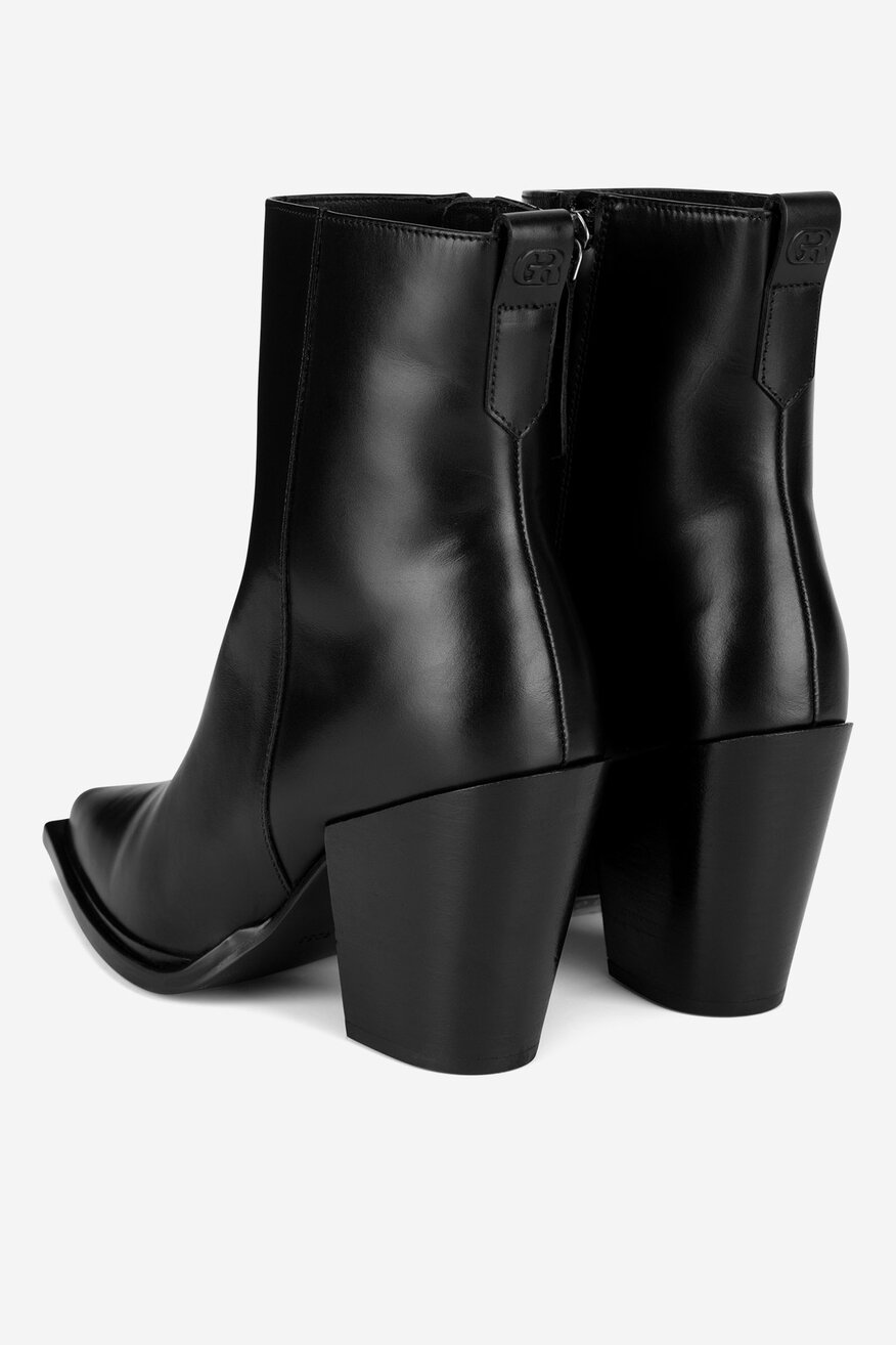 
                Gino Rossi - Botki skórzane na słupku - 5905588828600