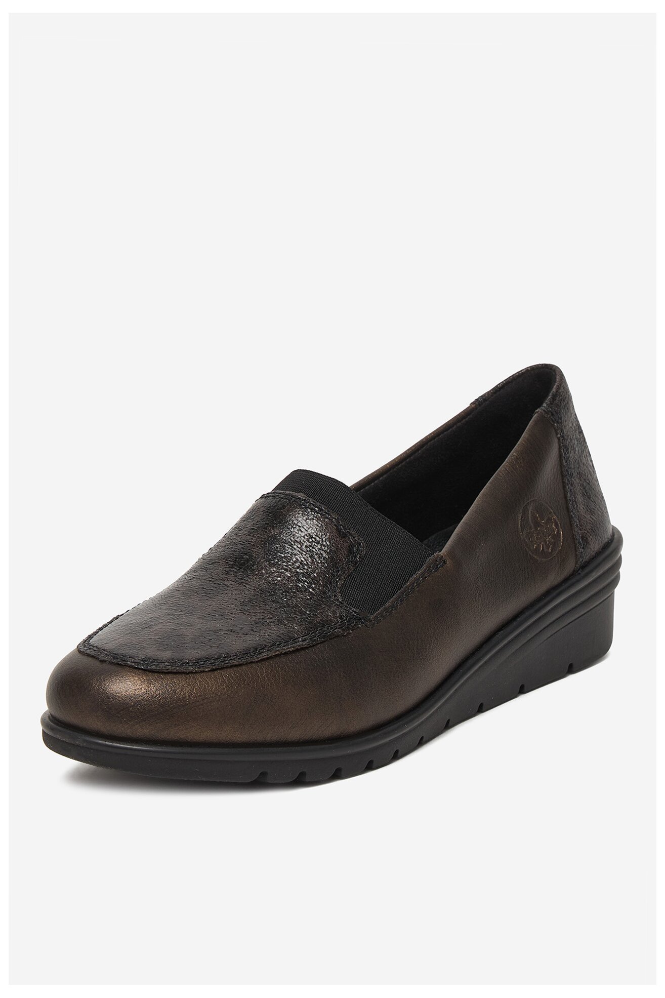 Półbuty Rieker CEO-L5351-90 Stare złoto