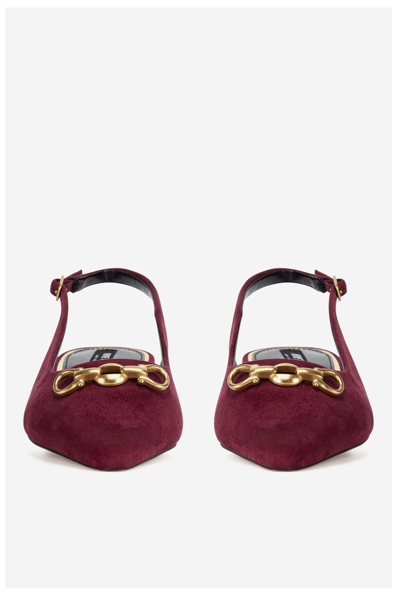 Baleriny NINE WEST WFA2991-1 Bordowy