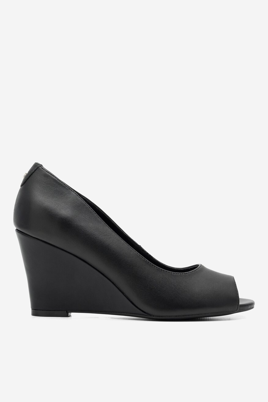 Lasocki - Skórzane czółenka czarne - 5904862498850