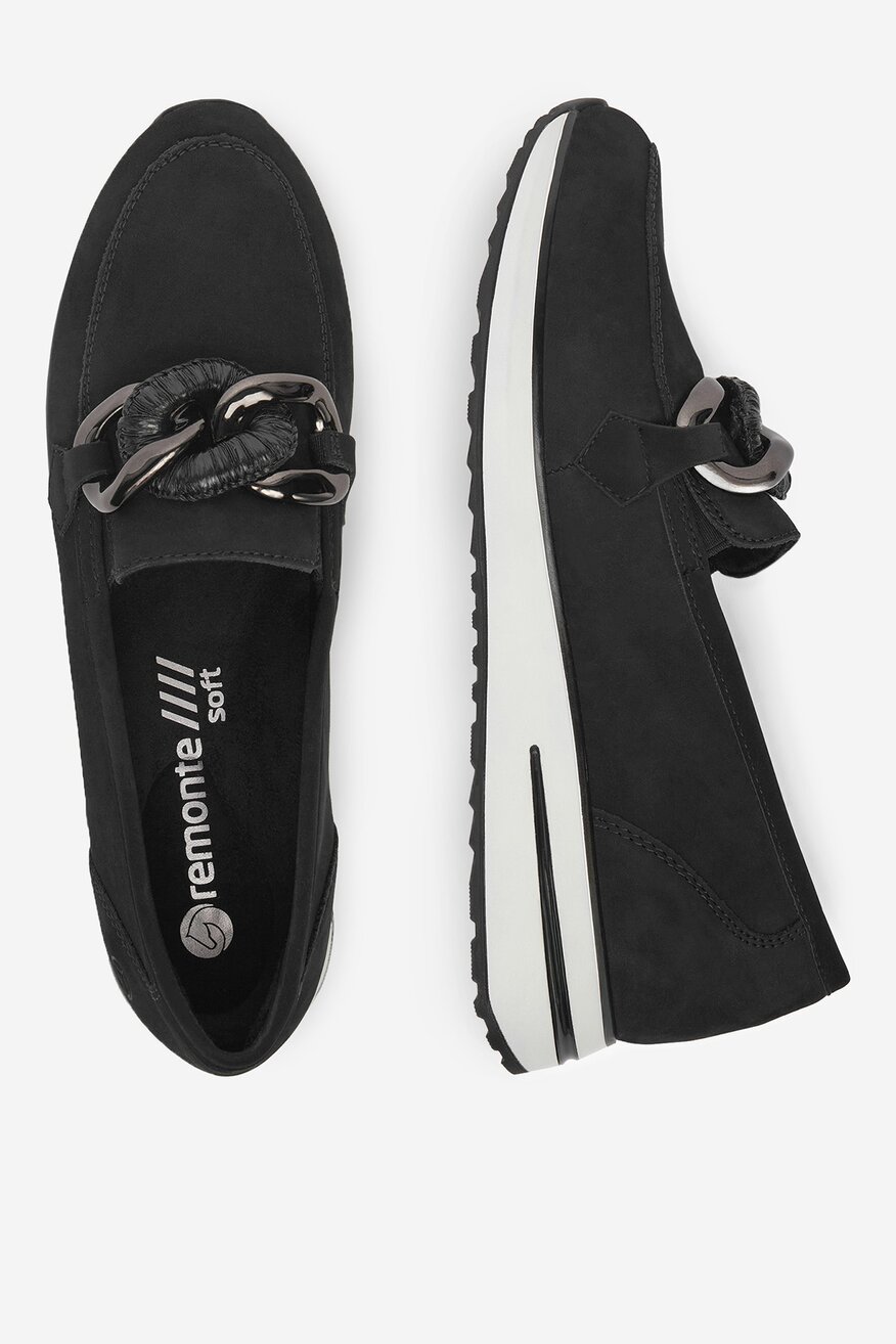 Remonte - Loafersy zamszowe - 2230074040277