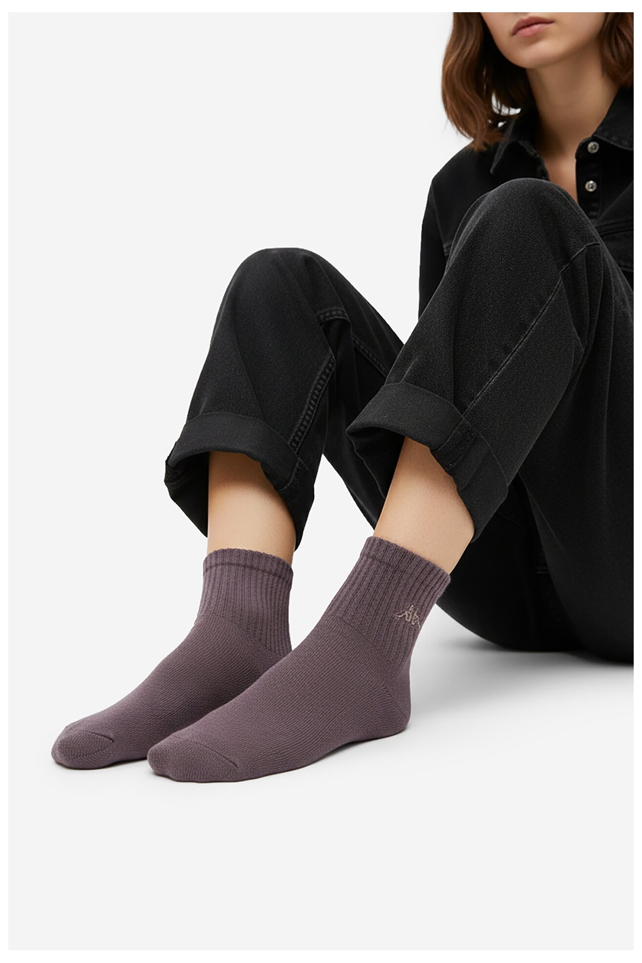 Чорапи Kappa CEO_AS_KAPPA_009_Z_AW25 (3 -PACK) ВИОЛЕТОВ