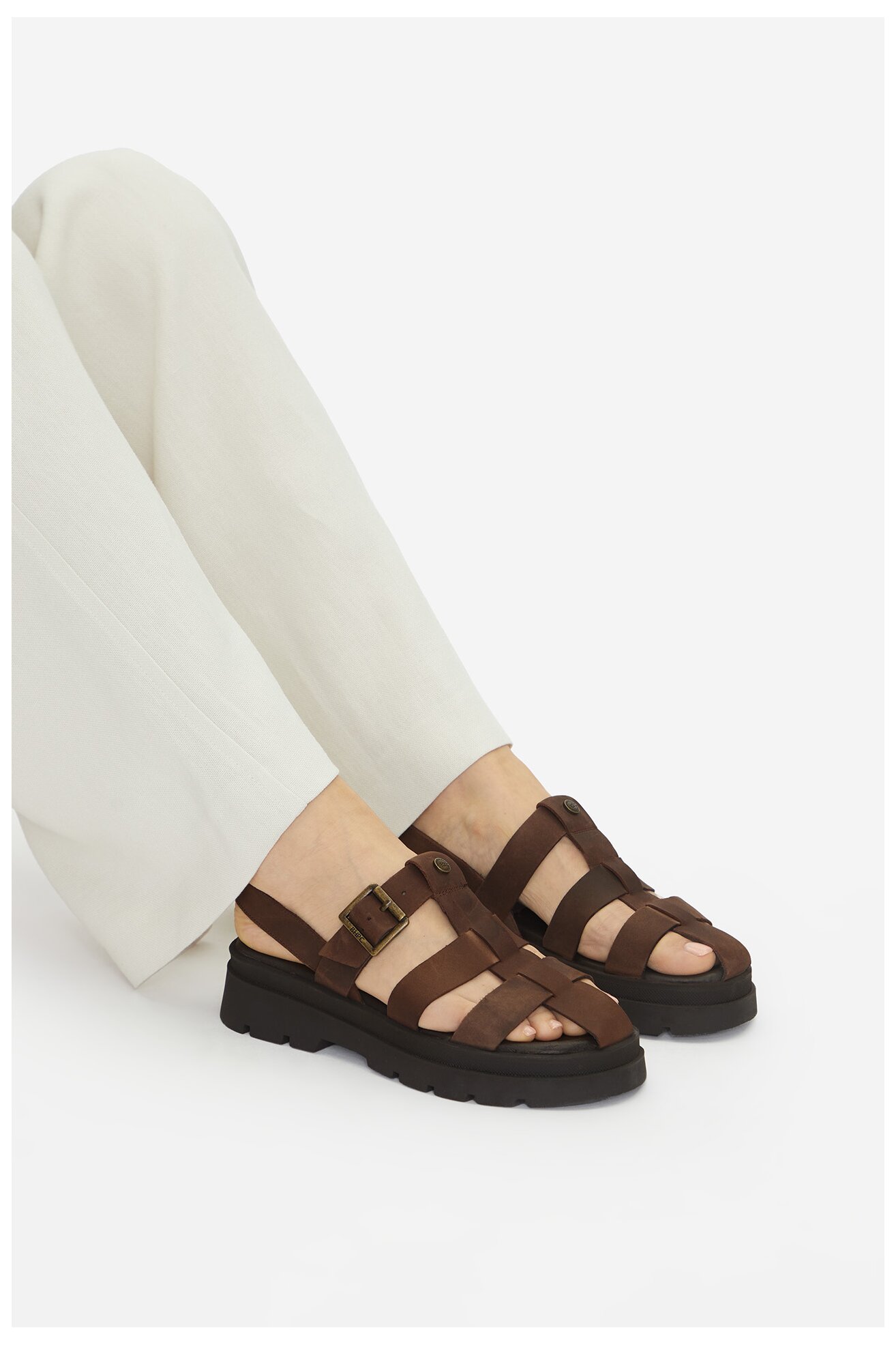 Sandały Beverly Hills Polo Club WI34-HARPER-02 Brązowy