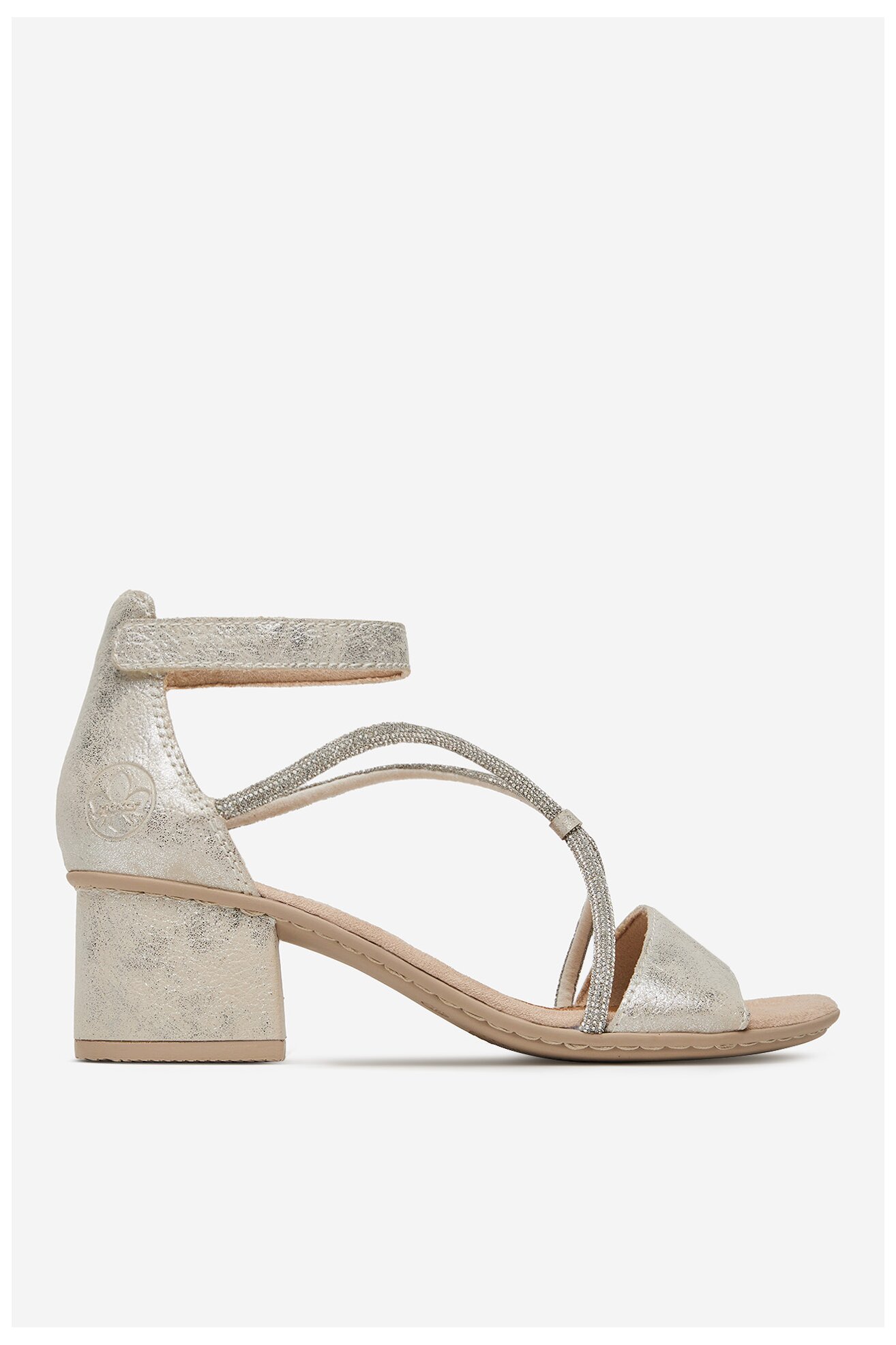 Sandały Rieker 64654-40 Srebrny