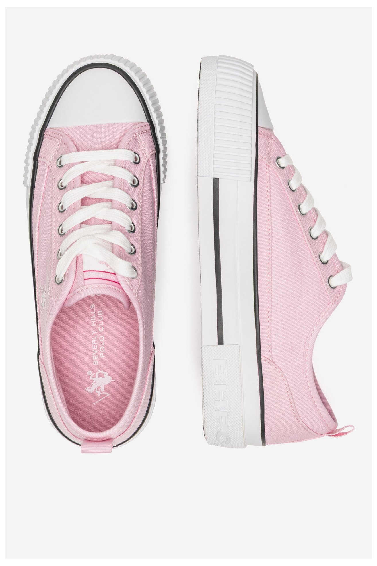 Plátěná obuv Beverly Hills Polo Club V12-842 RŮŽOVÁ