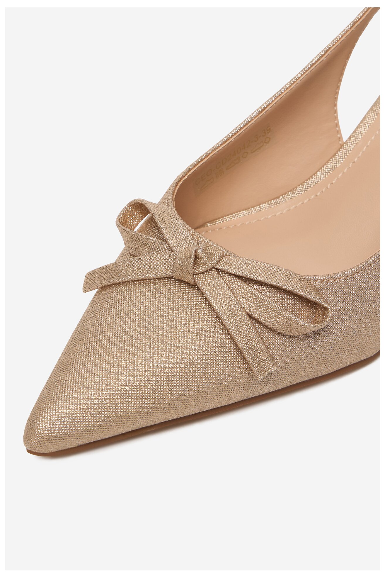 Czółenka Jenny CEO-CD24042-3 Złoty