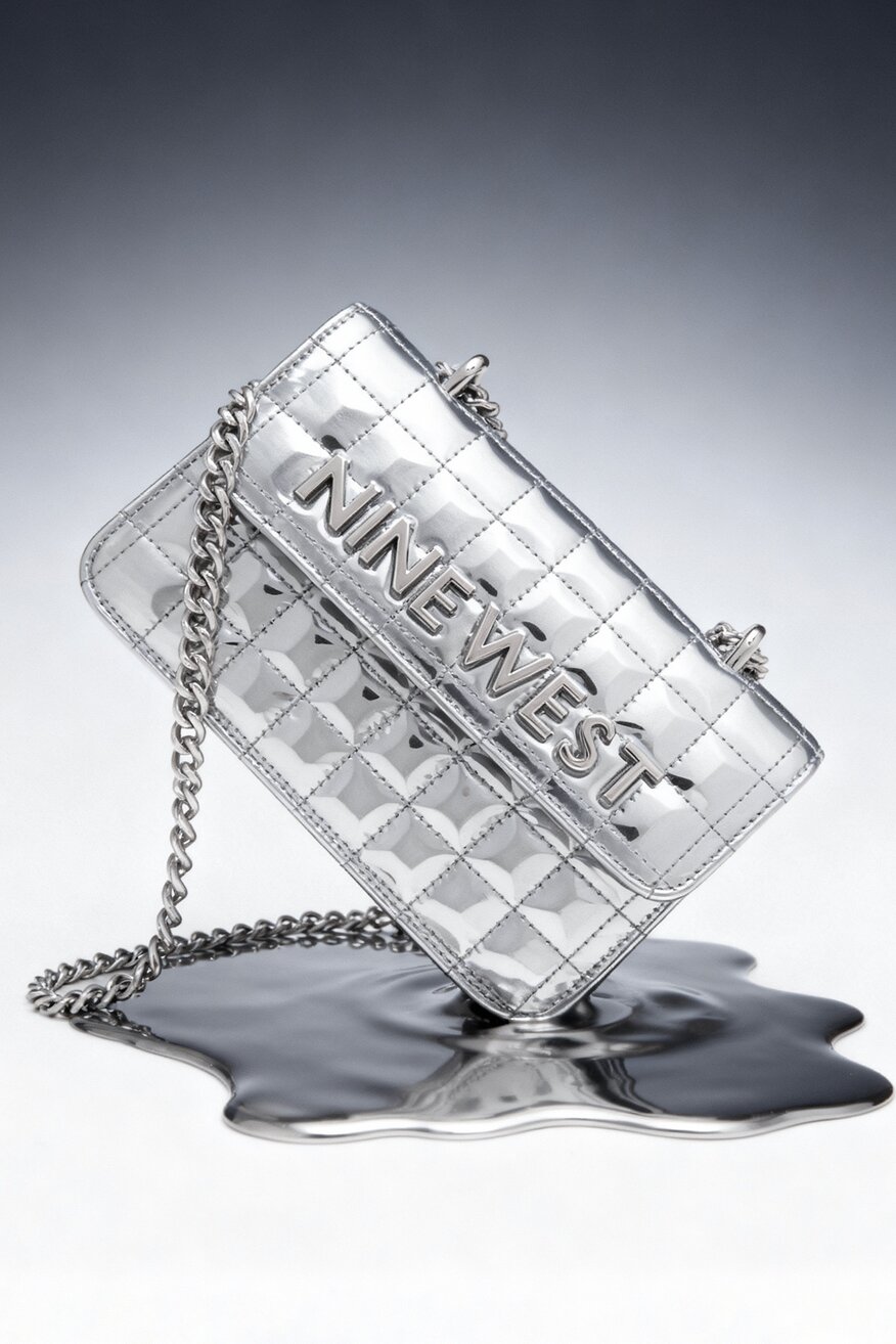 Geantă de mână NINE WEST ARGINTIU - 5906751261446