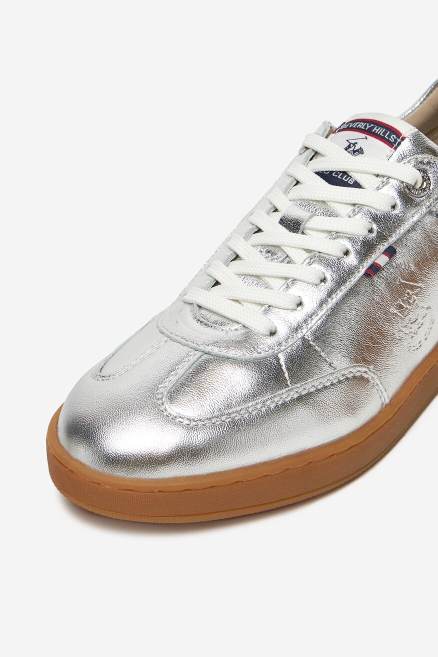 Sneakerși Beverly Hills Polo Club ARGINTIU - 5906751163962