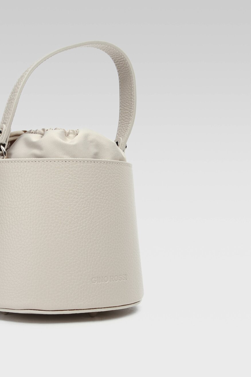Gino Rossi - Torebka skórzana beżowa - 5904248540500