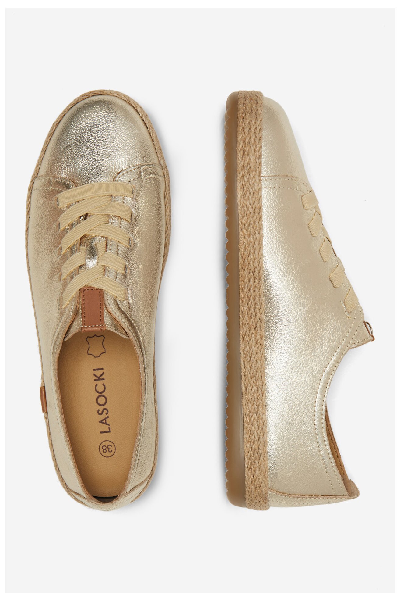Espadryle Lasocki WI16-BENTA-01 Złoty