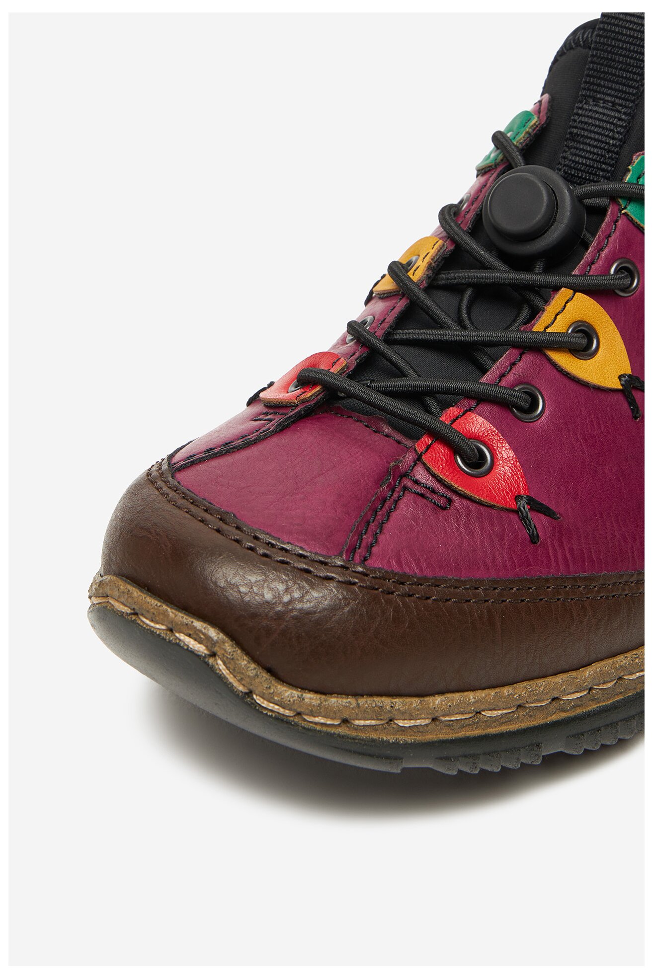 Половинки обувки Rieker N3271-30 ТЪМНОРОЗОВ