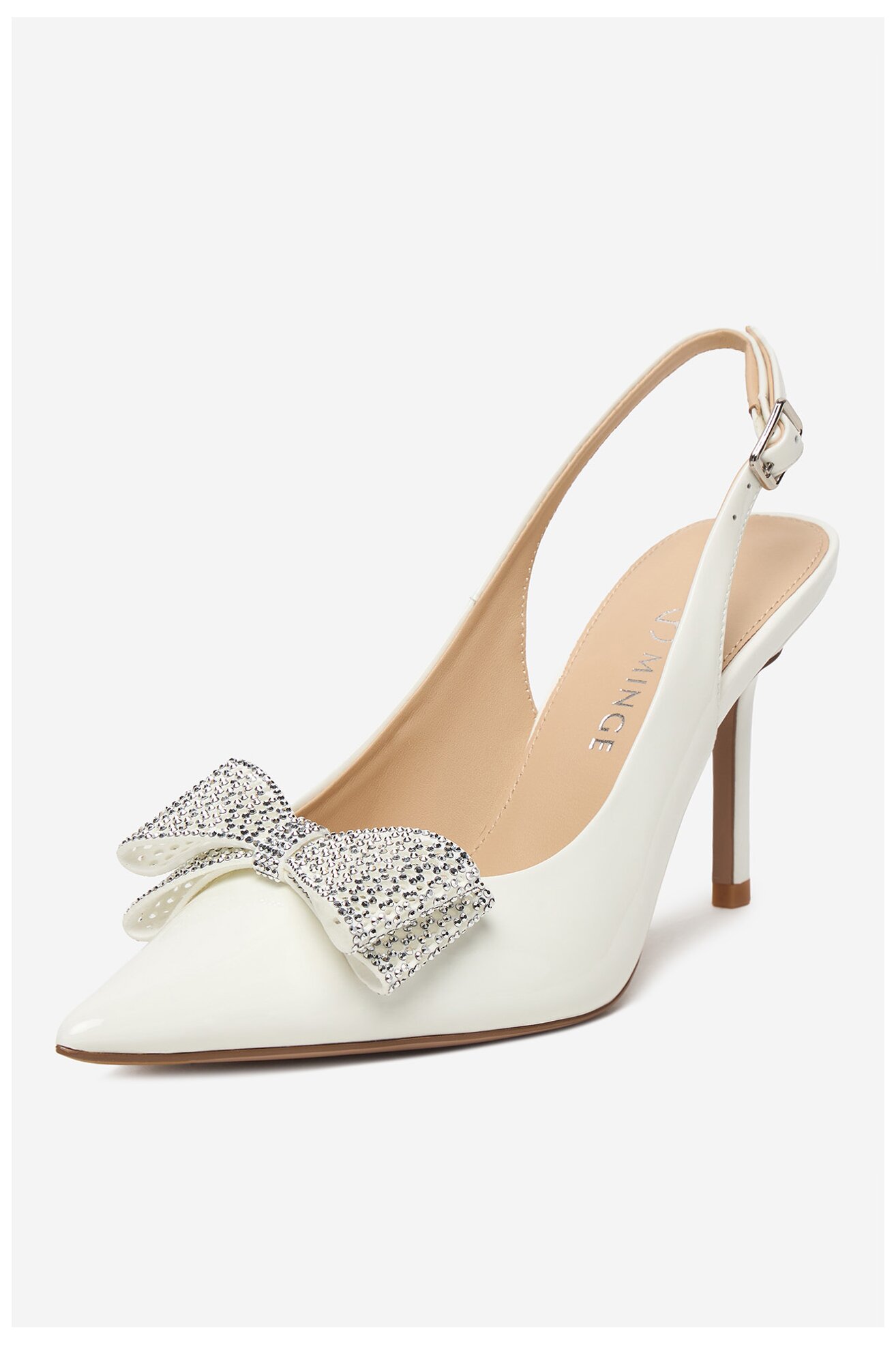 Czółenka EVA MINGE ANEMONE-V1892-56-1 Biały