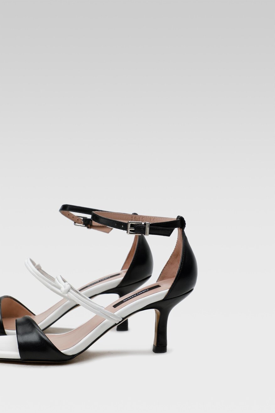 
                Gino Rossi - Skórzane sandały czarne - 5904248393946