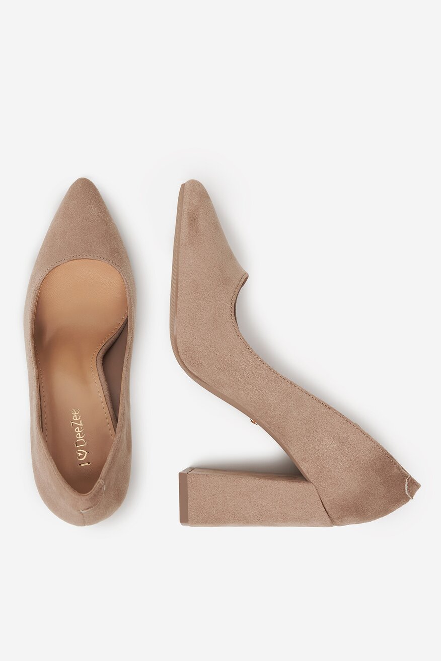 
                Pantofi cu toc DeeZee KAKI - 5906751108031