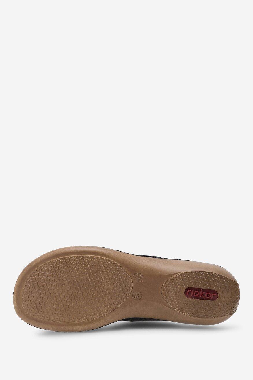 Rieker - Skórzane klapki - 2230056255385