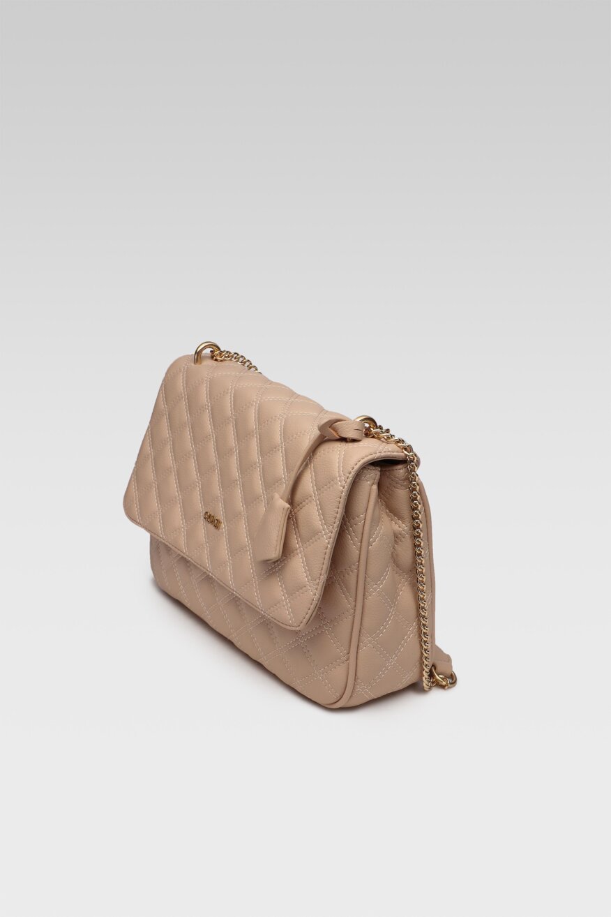 
                Quazi - Torebka pikowana beżowa - 5903698613482