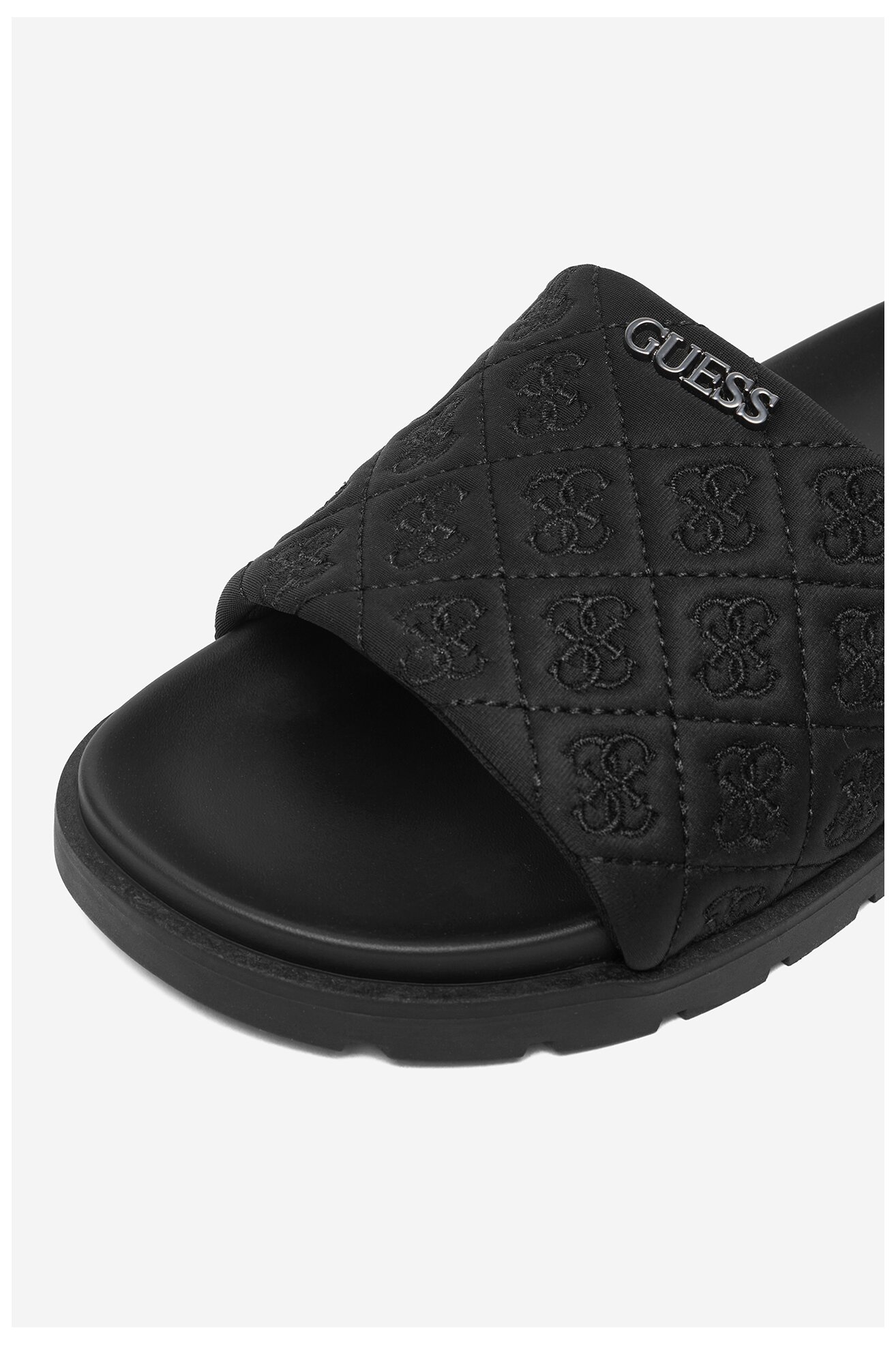 Klapki GUESS CEOWB-BS6702-01 Czarny