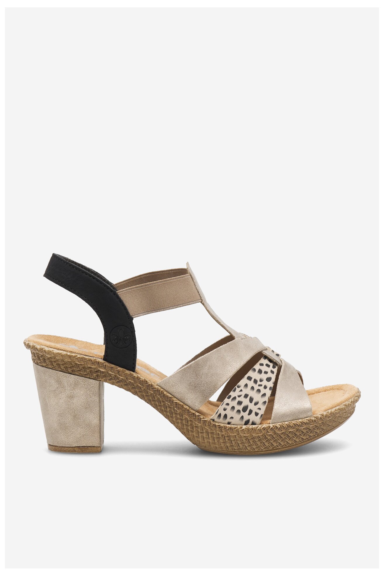 Sandały Rieker 665K3-60 Beżowy