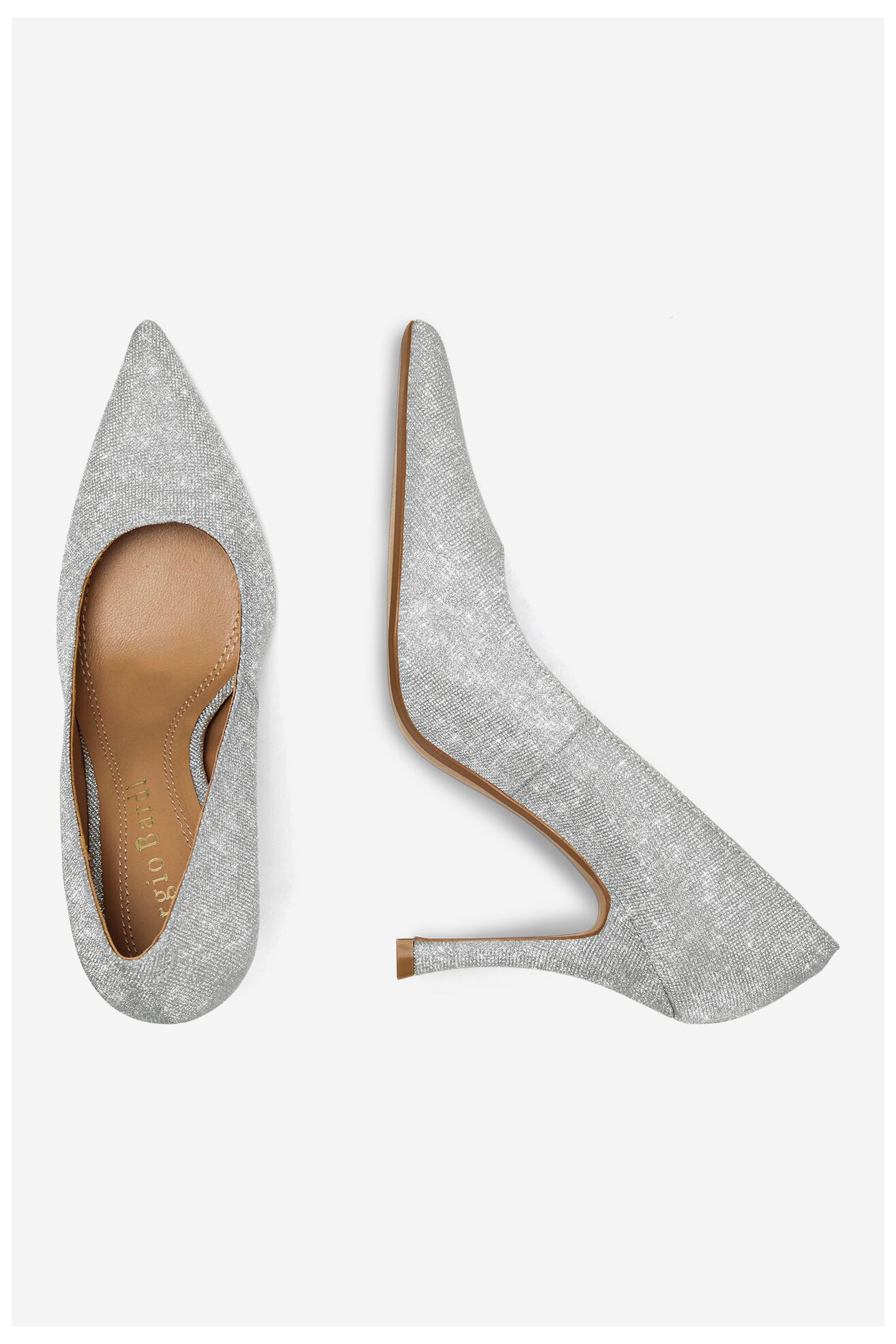 Czółenka Sergio Bardi WFA2530-2Z-SB Srebrny