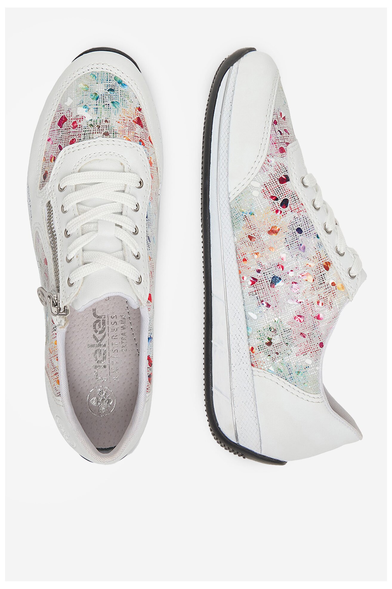 Półbuty Rieker CEO-N1112-90 Biały