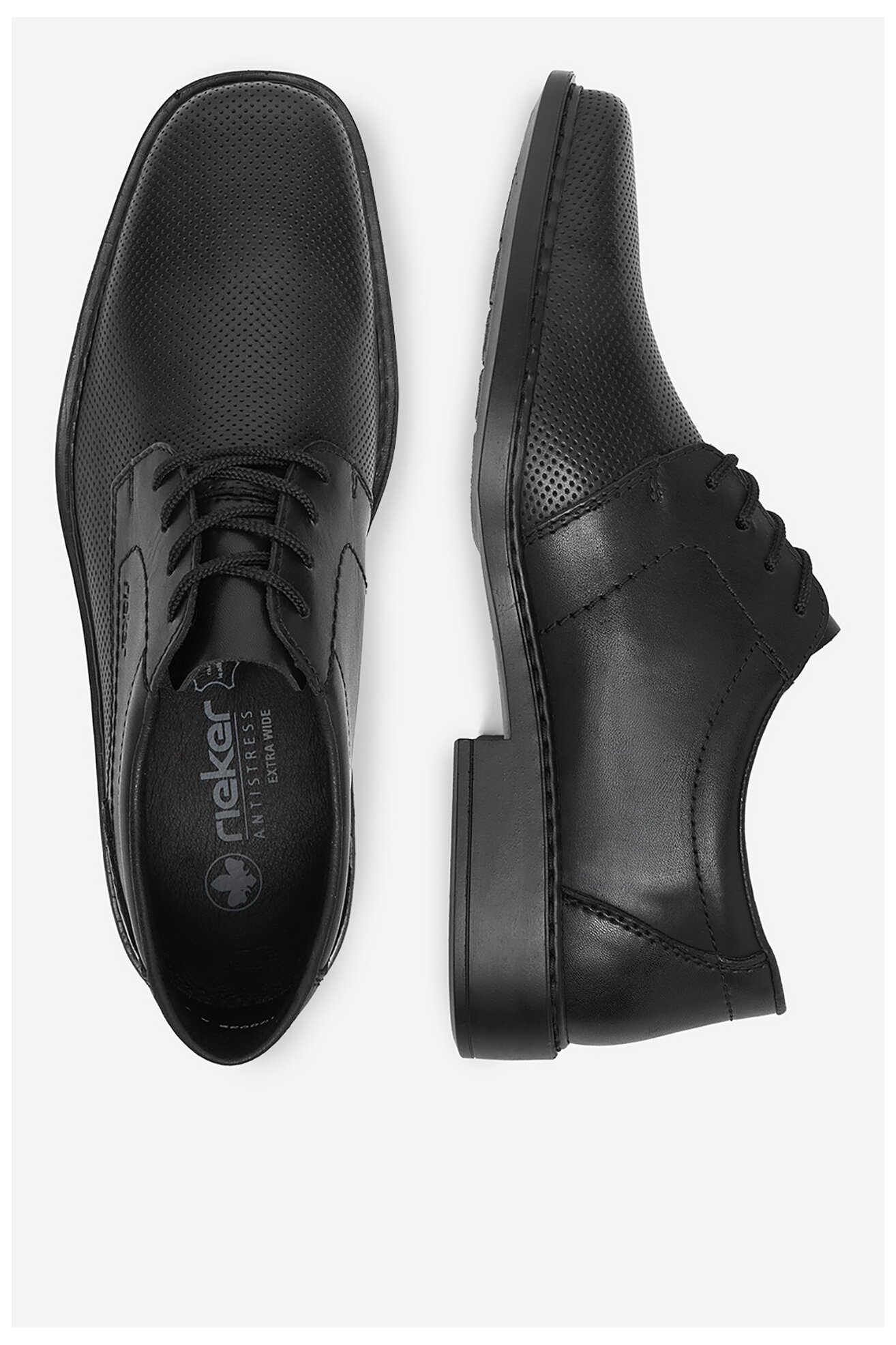 Półbuty Rieker CEO-B0804-00 Czarny