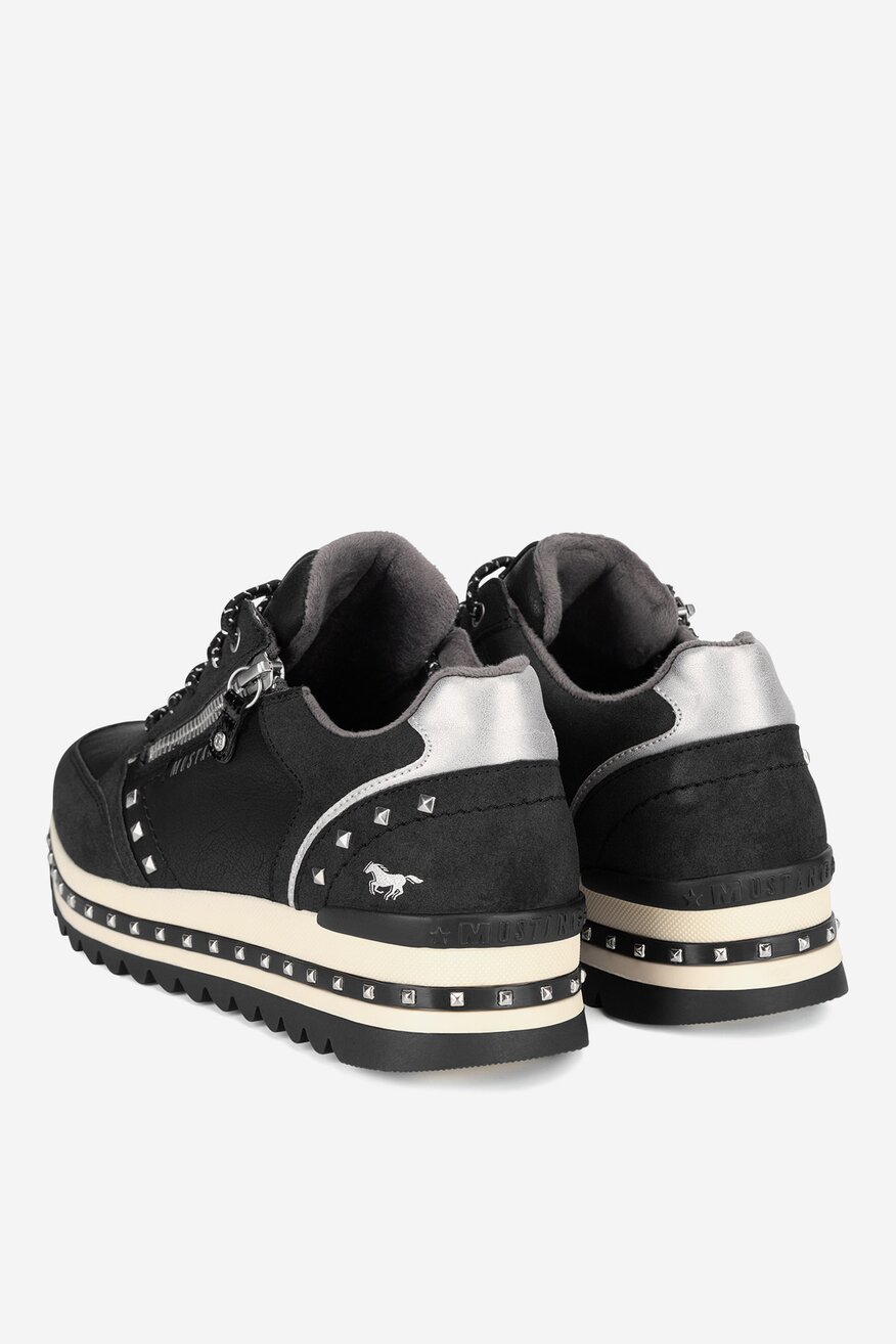 Mustang - Sneakersy na platformie - 5905588862697
