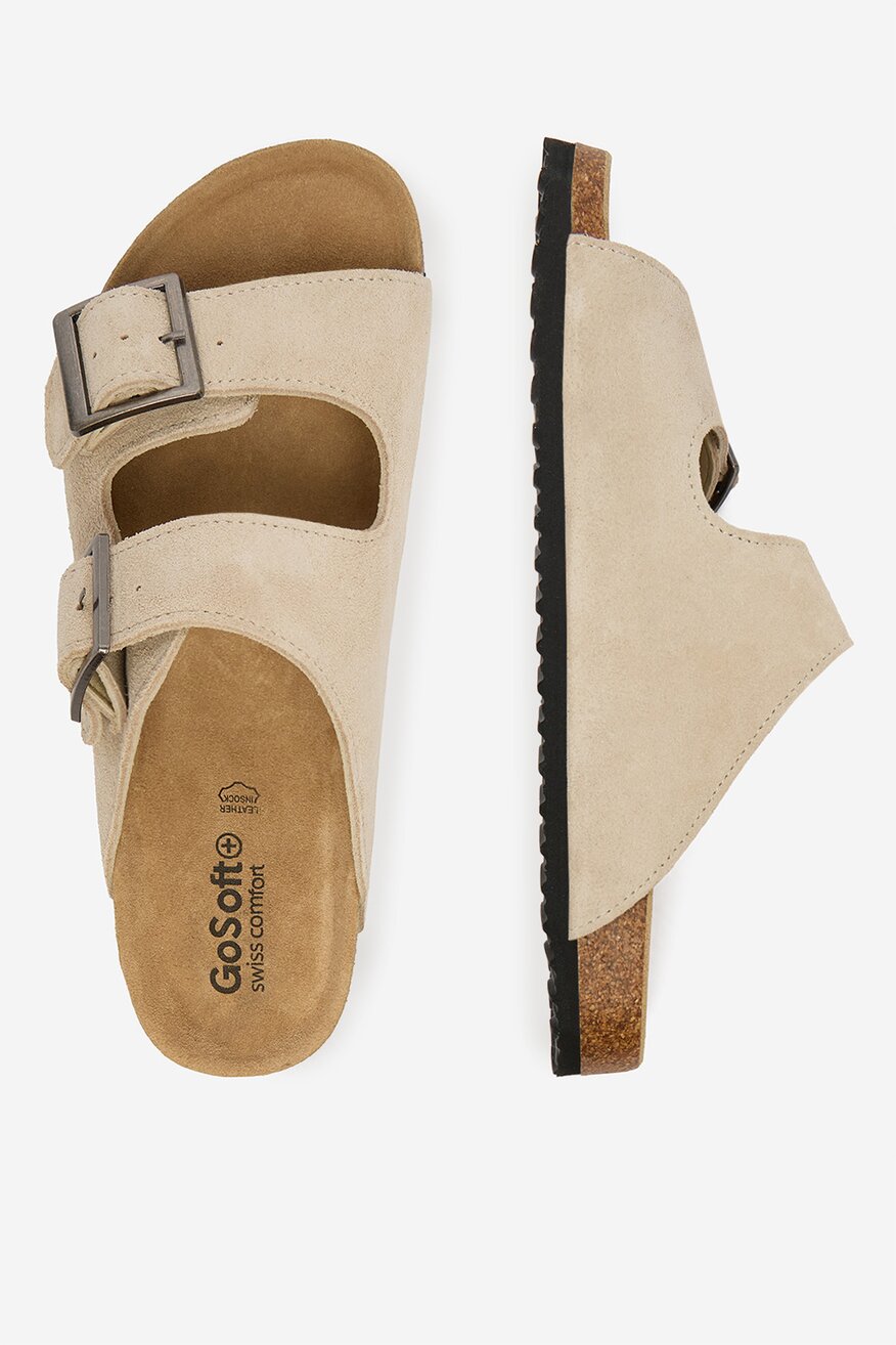 
                Go Soft - Klapki skórzane - 5907964095507