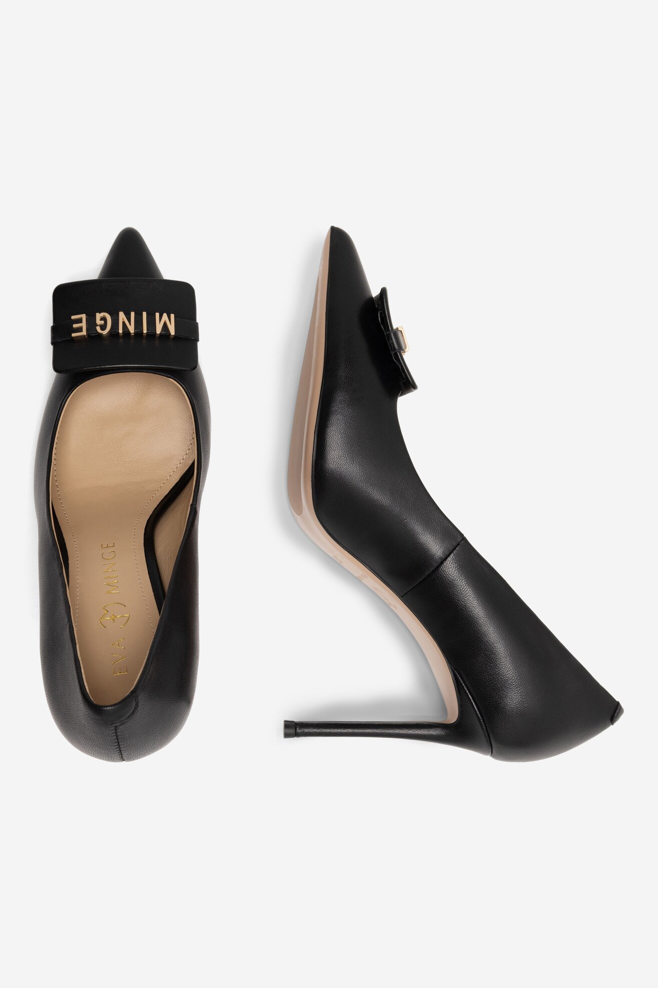 Pantofi cu toc EVA MINGE KONSTANCA-1013 NEGRU