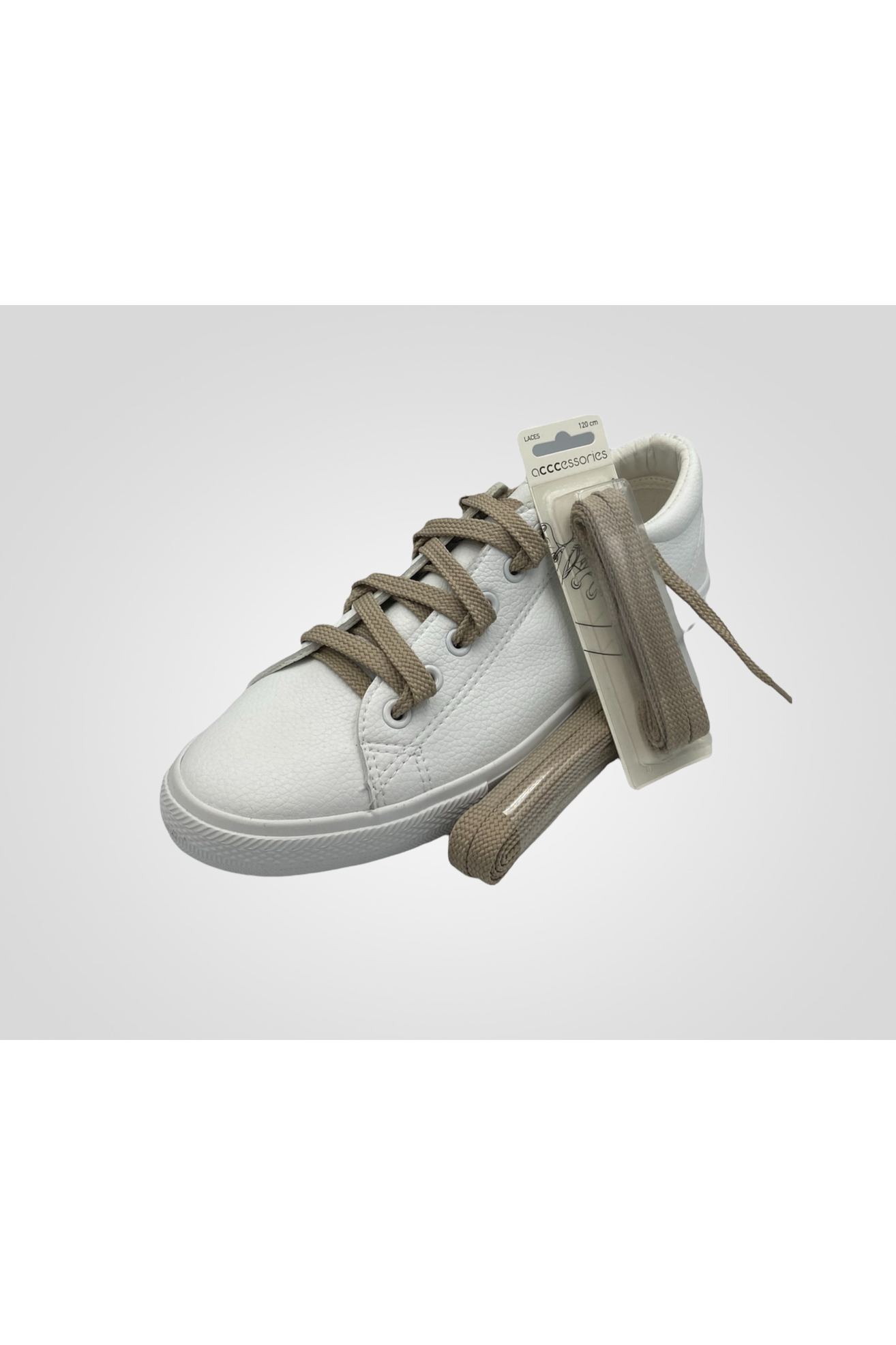 Sznurowadła ACCCESSORIES 570 SZNUROWADŁA 120 CM Beżowy