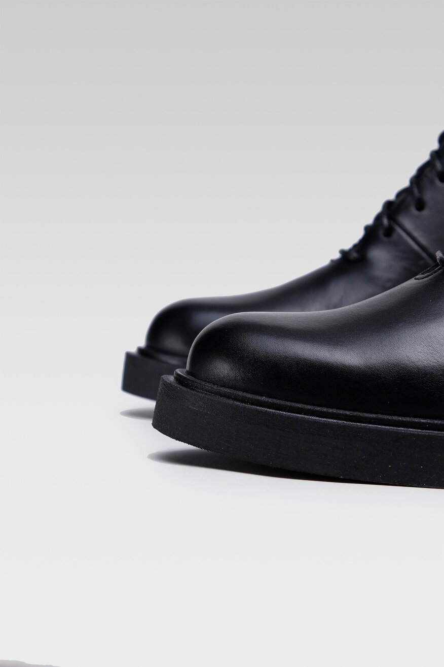 
                Gino Rossi - Skórzane trzewiki czarne - 5903698981543