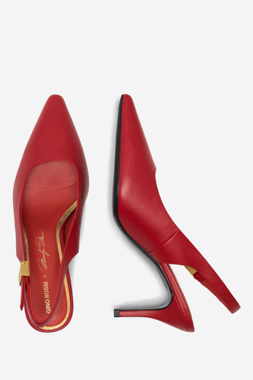 Gino Rossi - Czółenka skórzane na szpilce - 5905588627470
