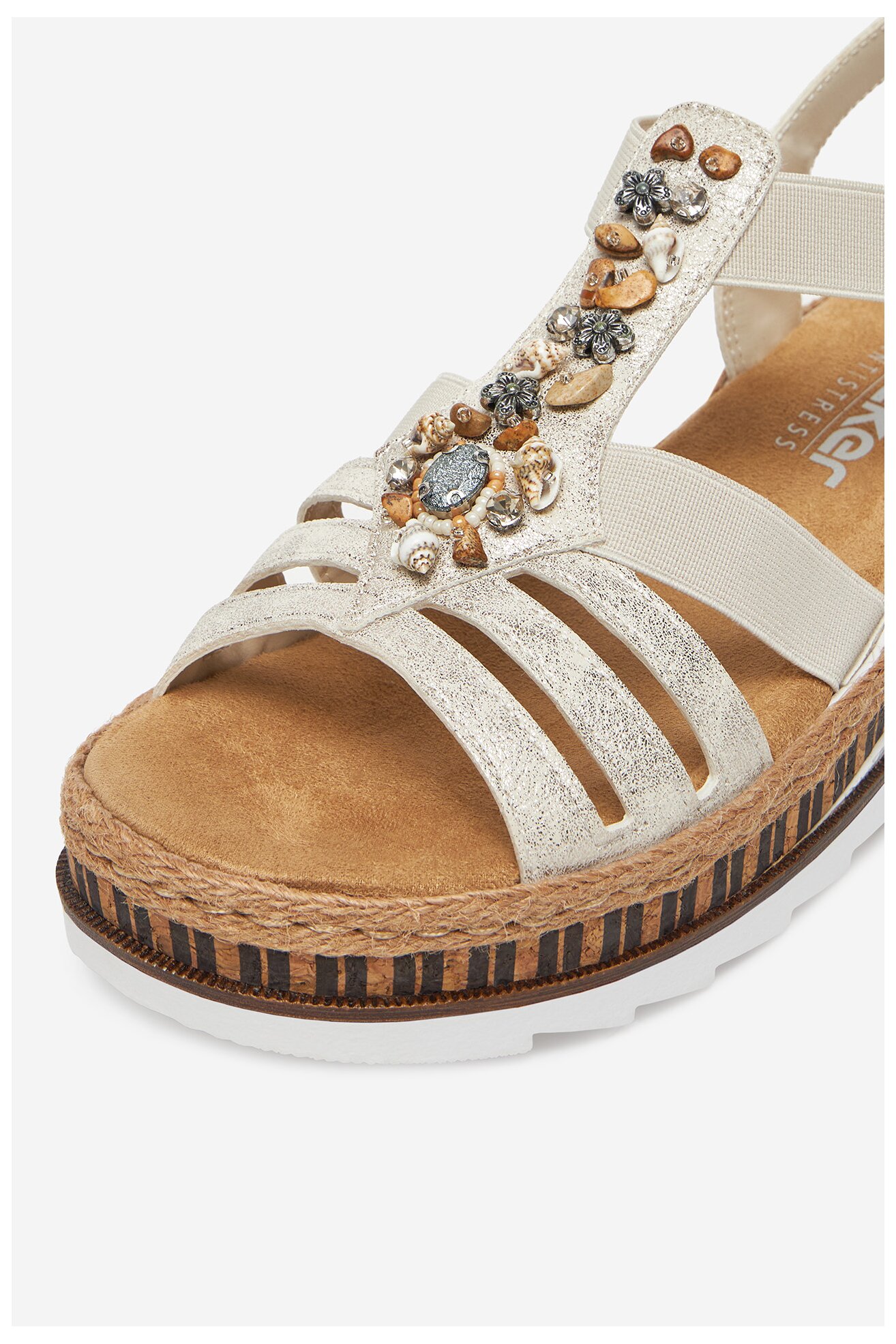 Sandały Rieker V7949-90 Beżowy