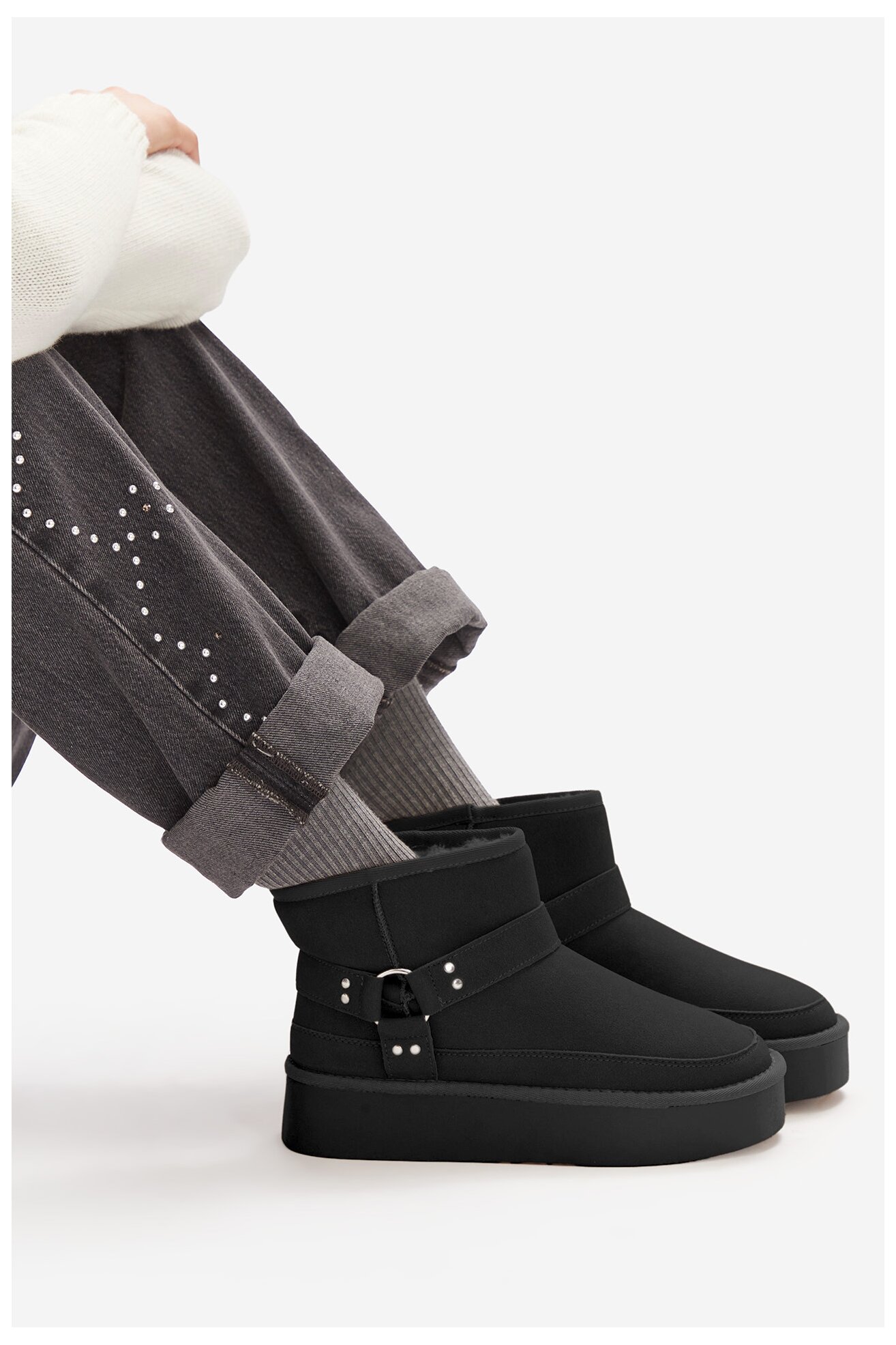 Botki Jenny CEO-HY67011-1 Czarny