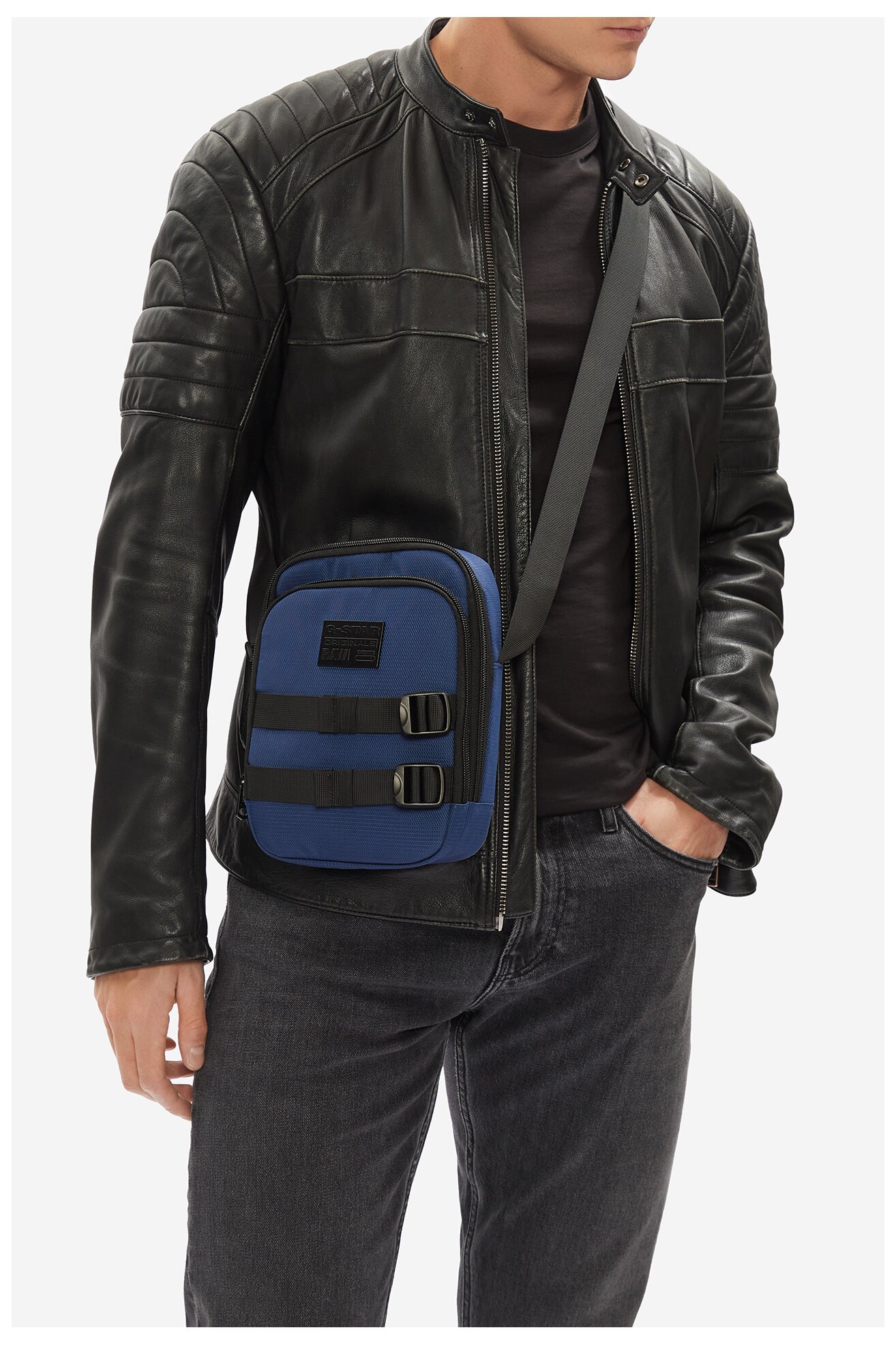 Geantă pentru bărbați G-STAR RAW GSR-P-001-07 BLEUMARIN