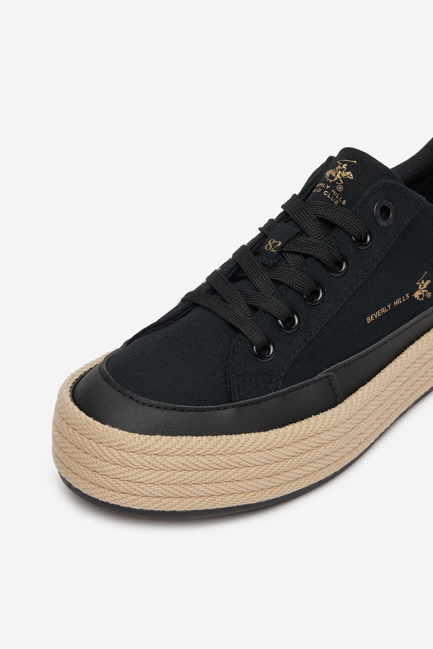 Espadrille Beverly Hills Polo Club FEKETE - 5906751143568