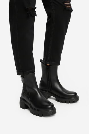 Kratke čizme NINE WEST CEO-FARIDA-01 CRNA