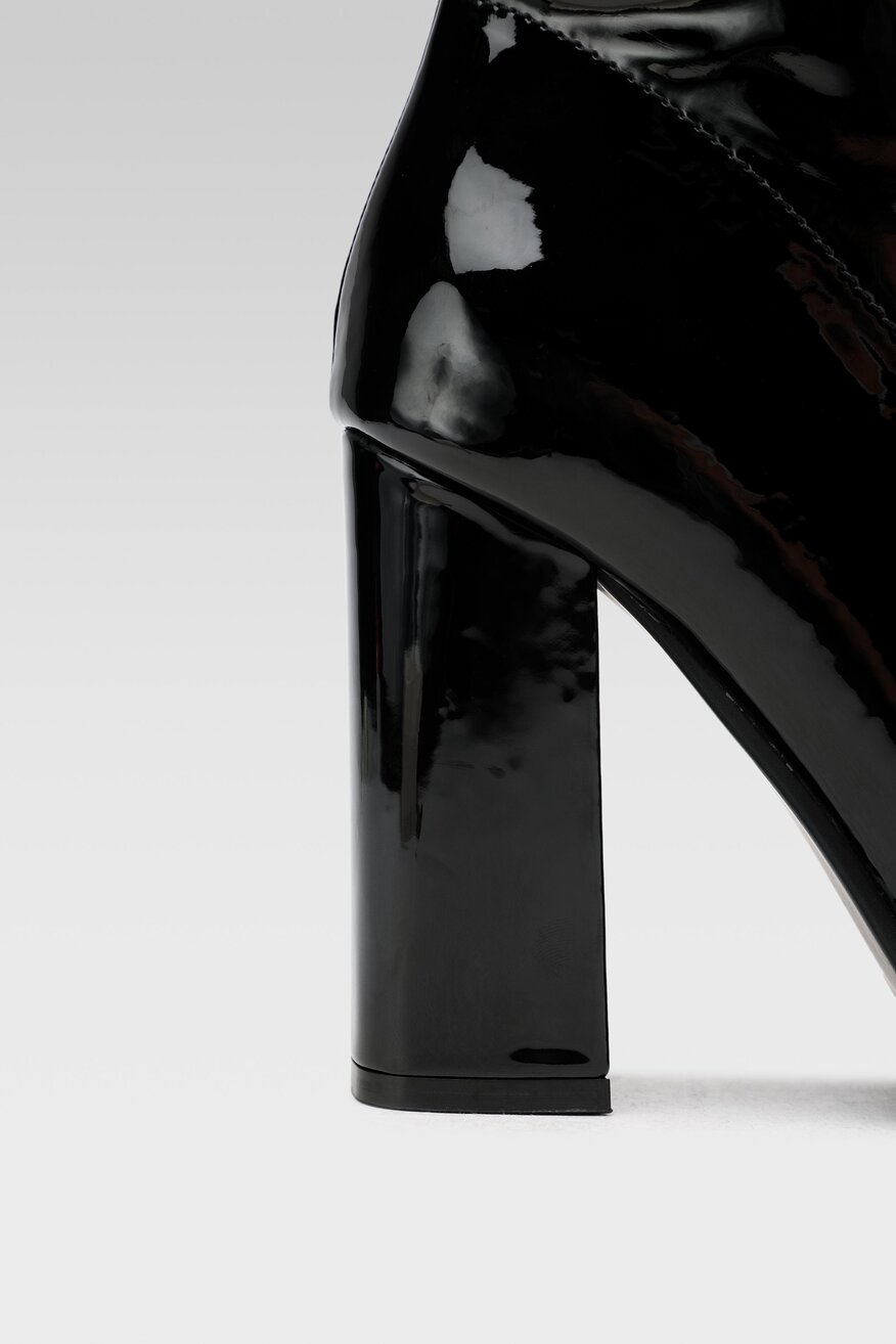 DeeZee - Botki skórzane na platformie - 5904862218731