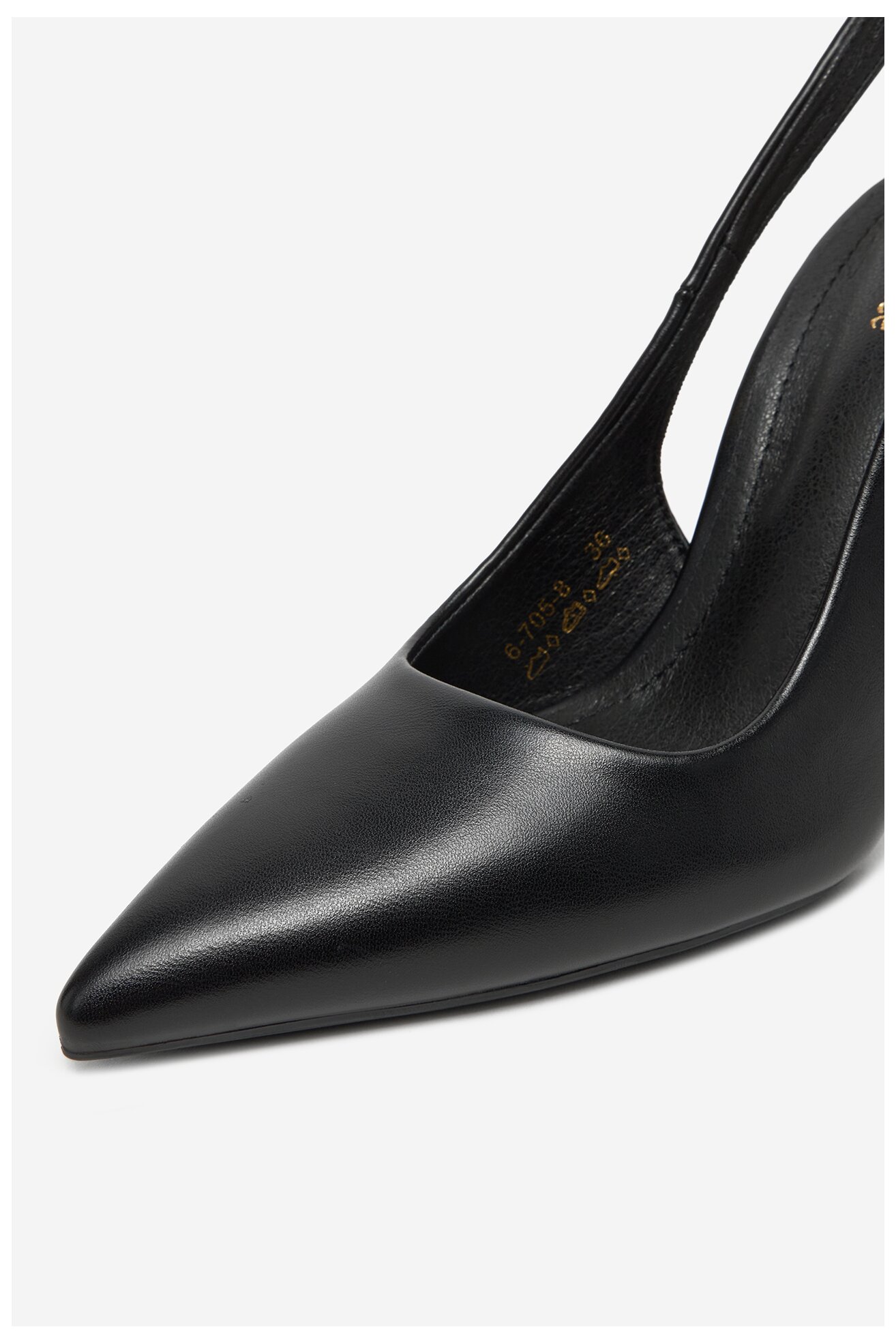 Pantofi cu toc DeeZee 6-705-8 NEGRU